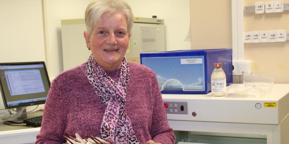 Elke Feuerstein im Marienhospital in Oelde. 