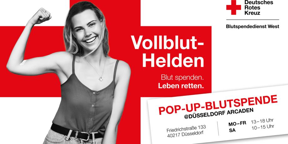 Pop-up-Blutspende @Düsseldorf Arcaden