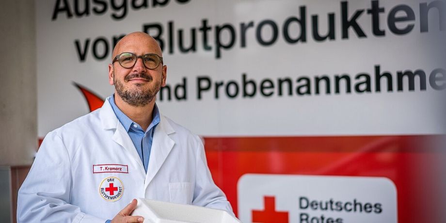 Ausgabe von Blutkonserven