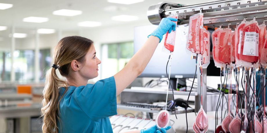 Präparation der Blutspende