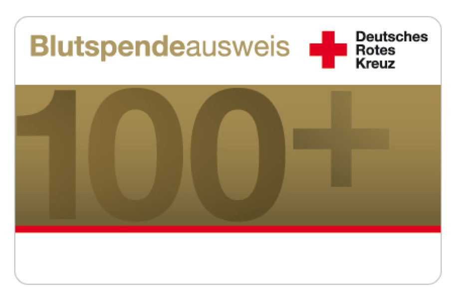 Blutspendeausweis Gold