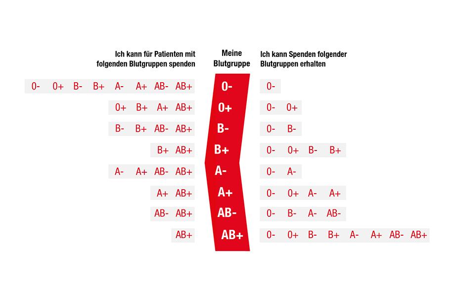 Welche Blutgruppe hilft wem?