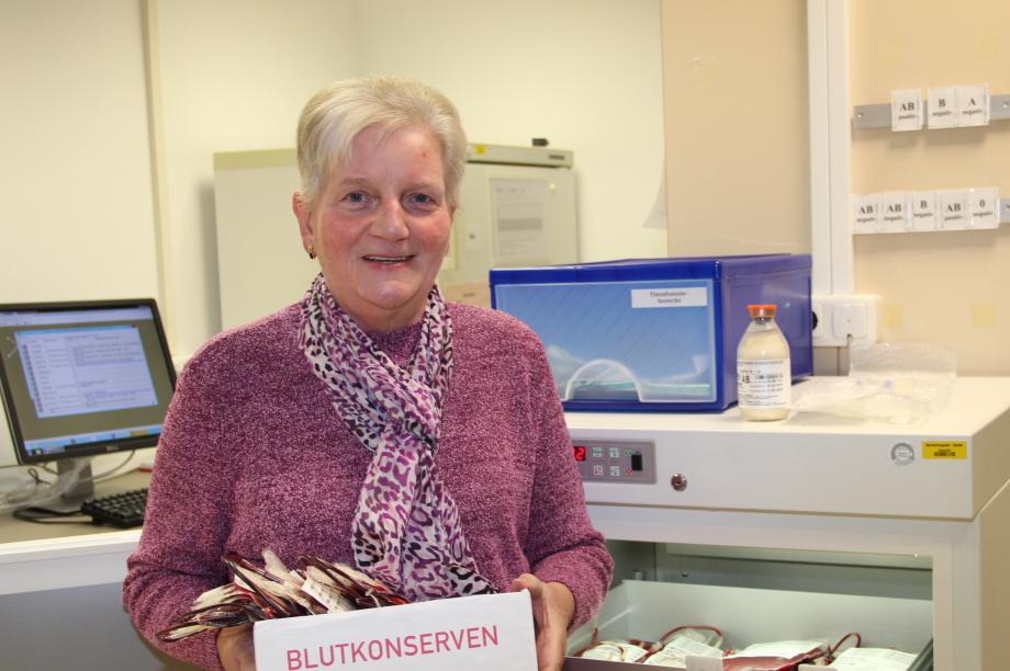 Elke Feuerstein im Marienhospital in Oelde. 