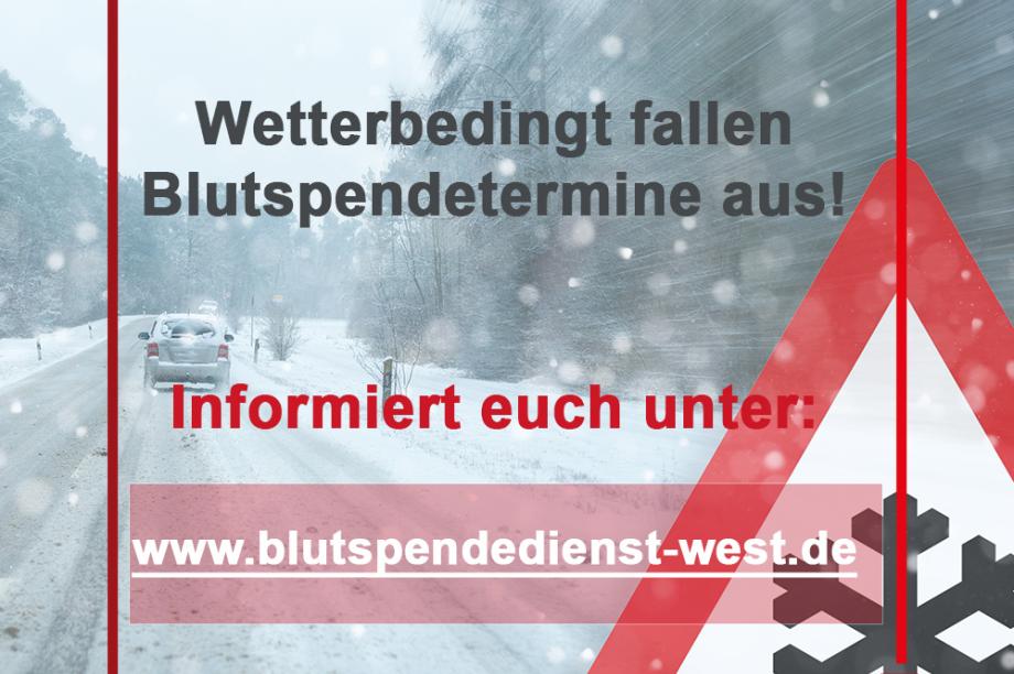 Terminausfall wegen Schnee