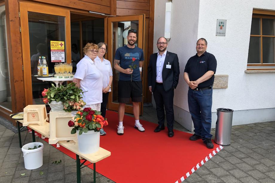 Roter Teppich zur Begrüßung in Hamm