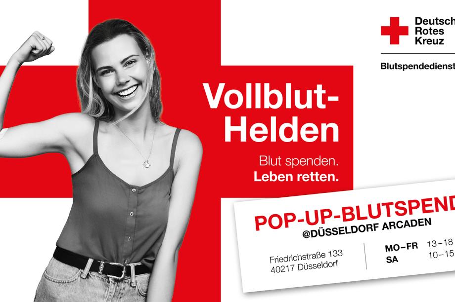 Pop-up-Blutspende @Düsseldorf Arcaden