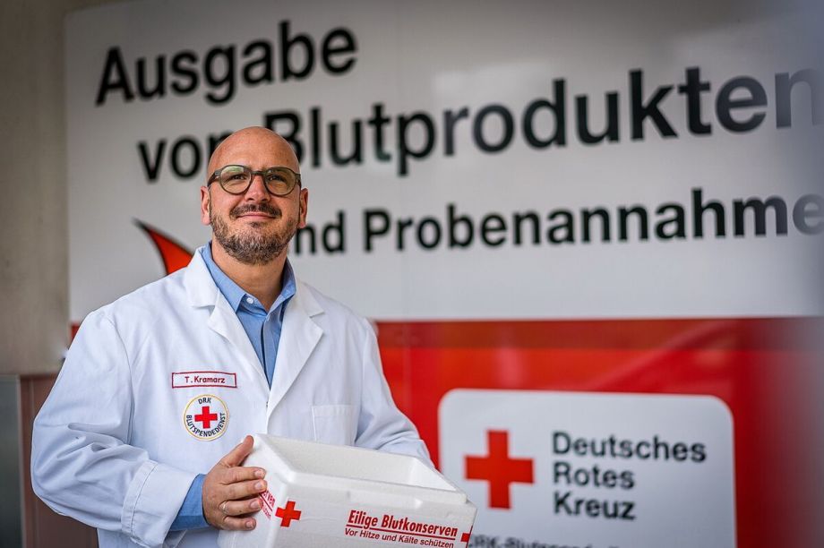 Ausgabe von Blutkonserven