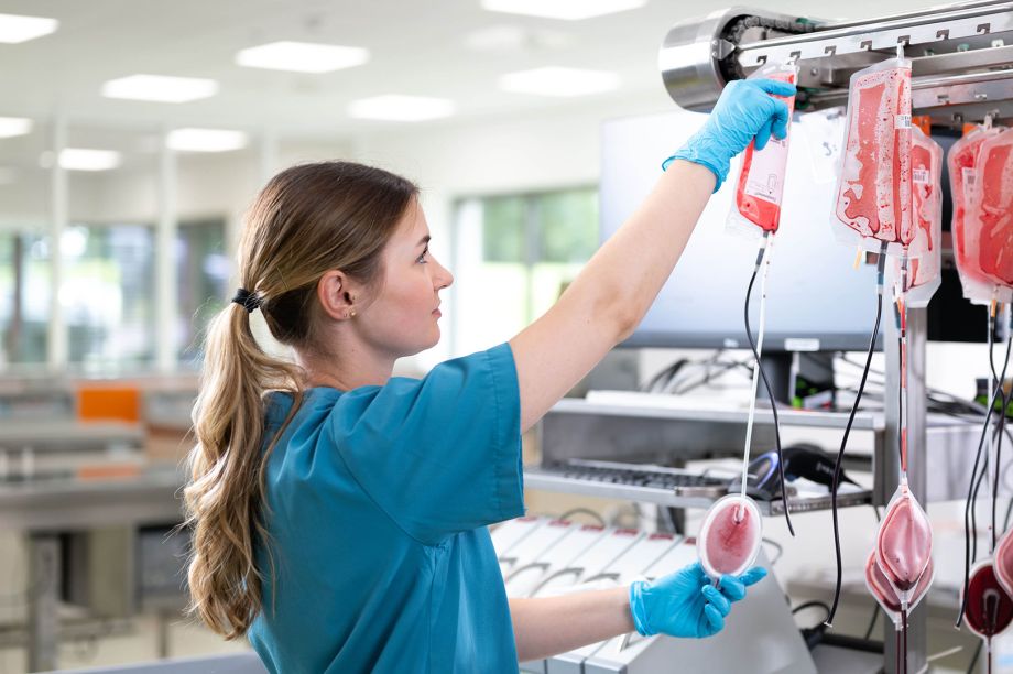 Präparation der Blutspende