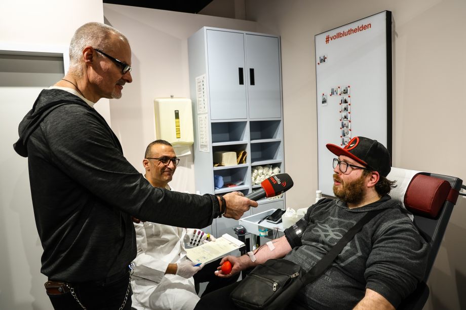 Blutspende in Radio Vest