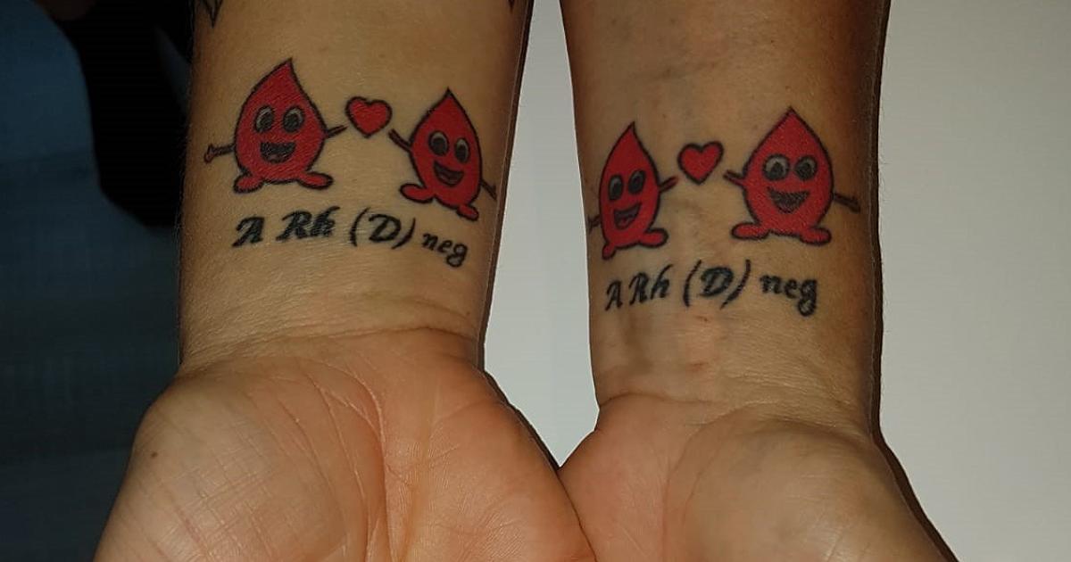 Blutgruppe tattoo