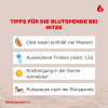 Blutspenden bei Hitze